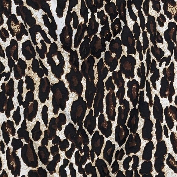 Cheetah Print Blouse Tank Top Cowl Neck size Large - Picture 6 of 6